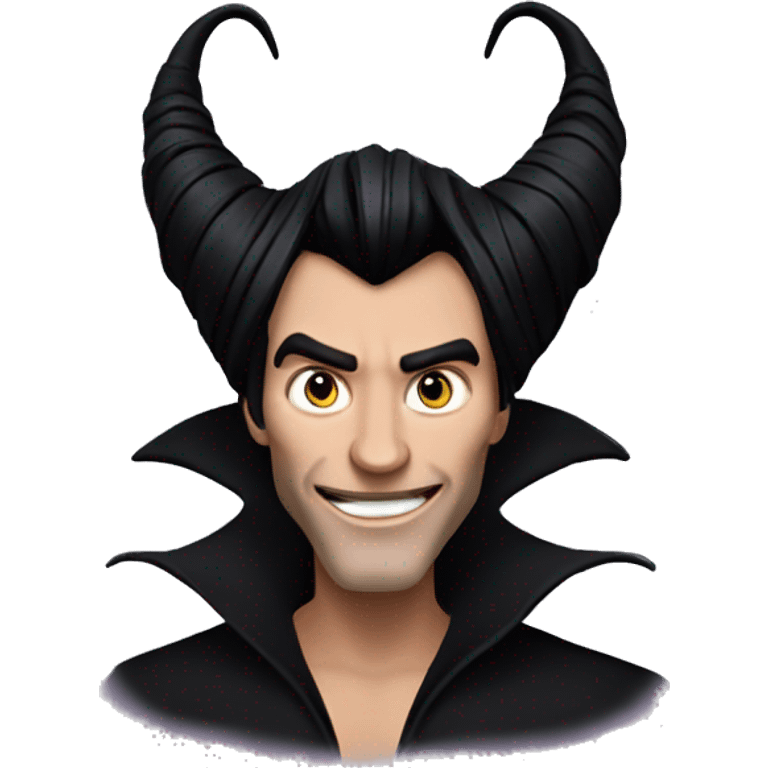 Maleficient with my face emoji