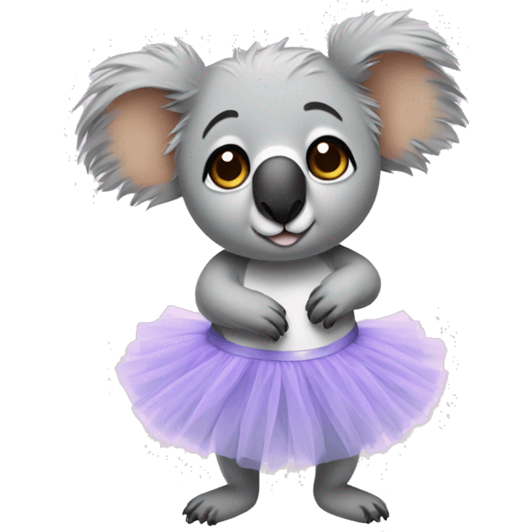 Koala with a tutu emoji