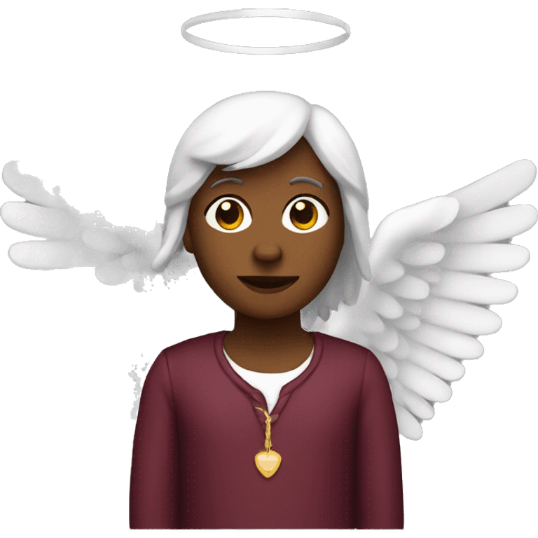 burgundy angel emoji