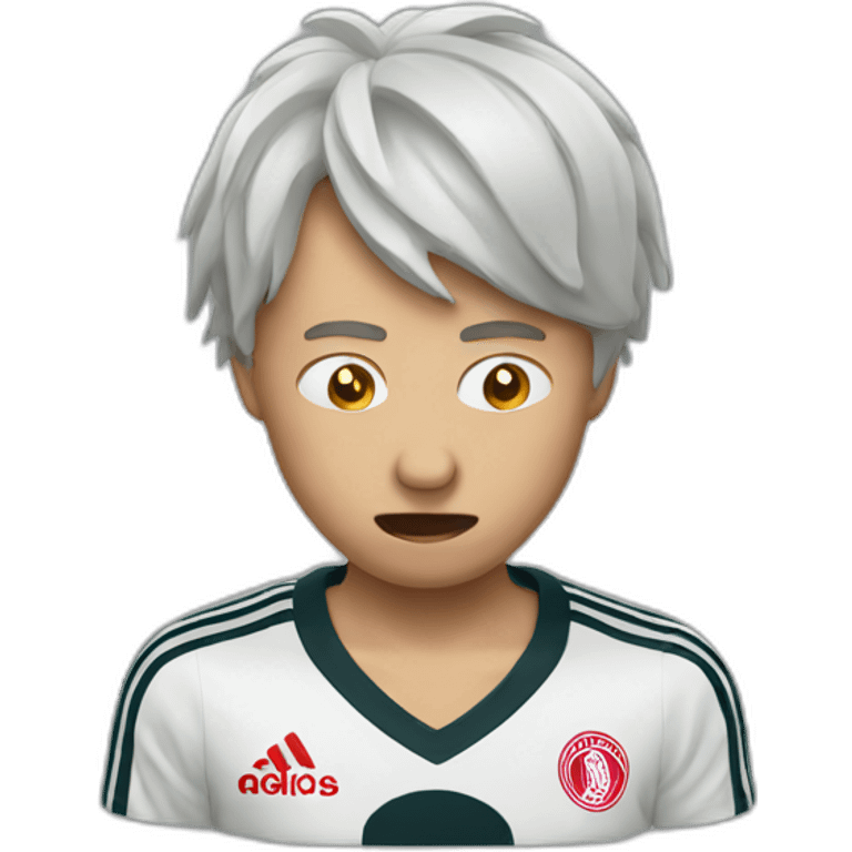 Ajax supporter crying emoji