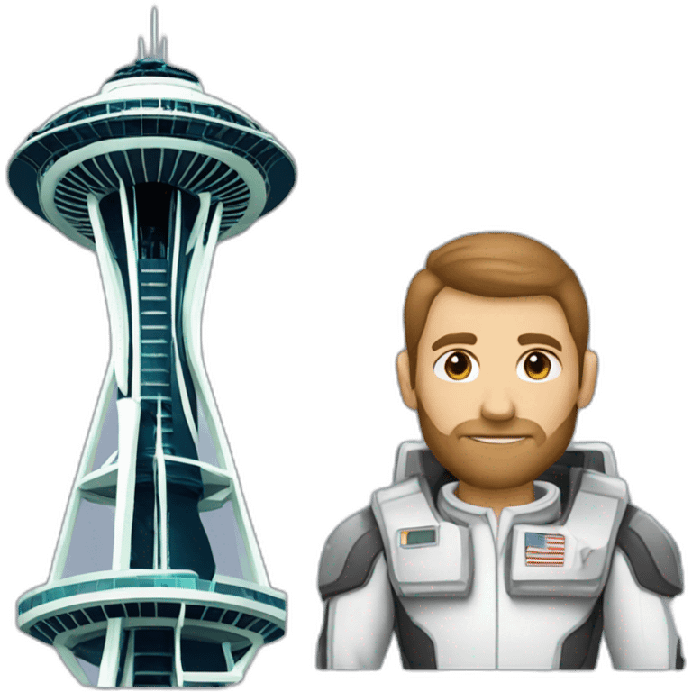 a data analyst working in Space needle emoji