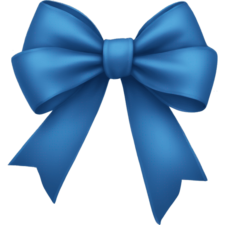 blue bow emoji