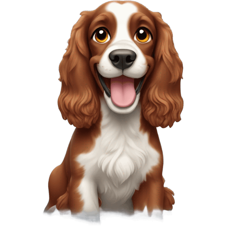 red english spaniel smiling emoji