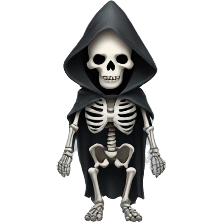 Hooded skeleton  emoji