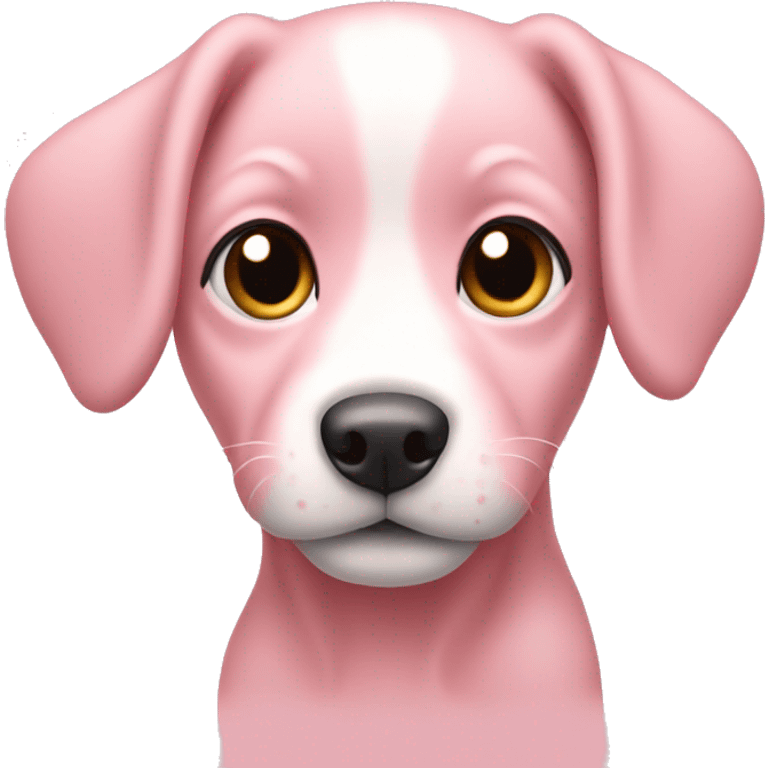 Baby pink dog emoji