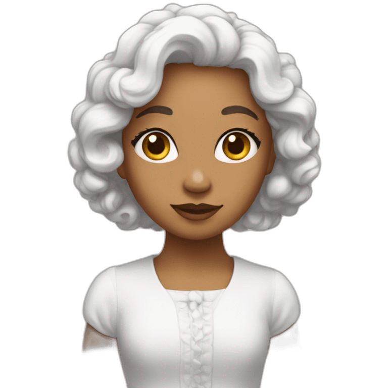 une caminette blanche emoji