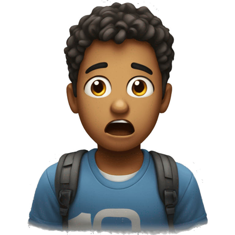 Shocked boy emoji