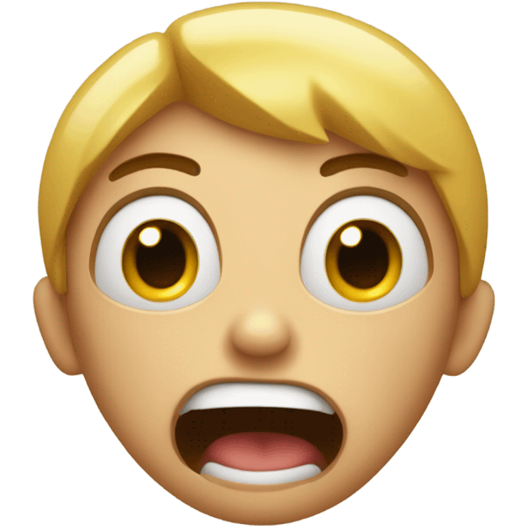 screaming face of surprise emoji