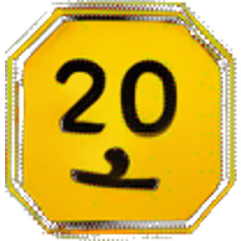 road speed limit emoji