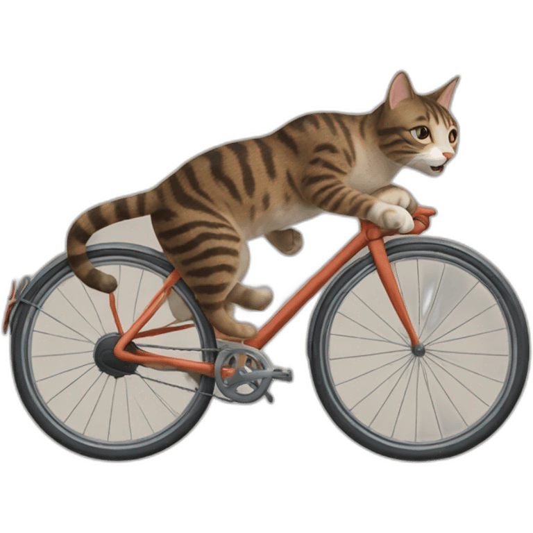 Cat raiding bike emoji