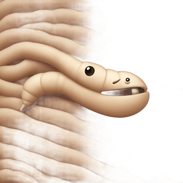 worm emoji