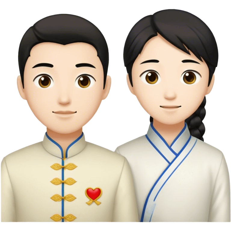 The relationship between lan zhan and Wei ying Chinese TV series the untamed and is a gay couple emoji