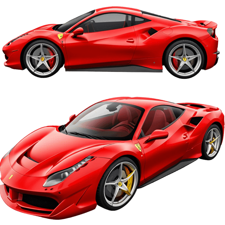 Ferrari 488 GTB - Ferrari (Model Year: 2020) (Iconic colour: Red) emoji