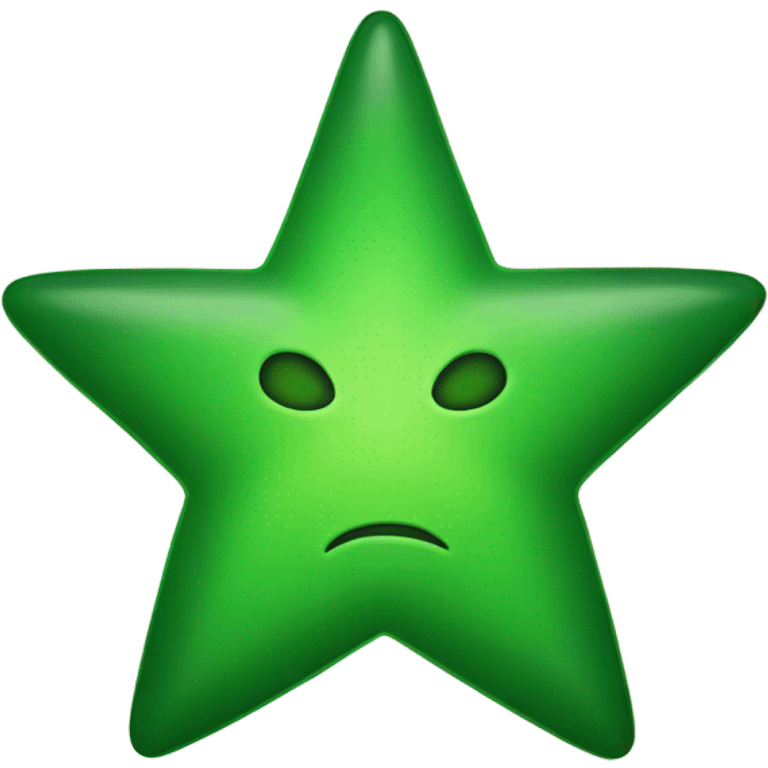 Green star emoji