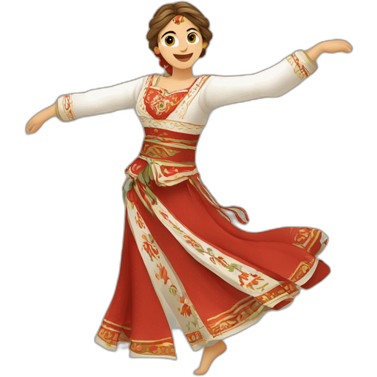 Traditional Bulgarian dance emoji