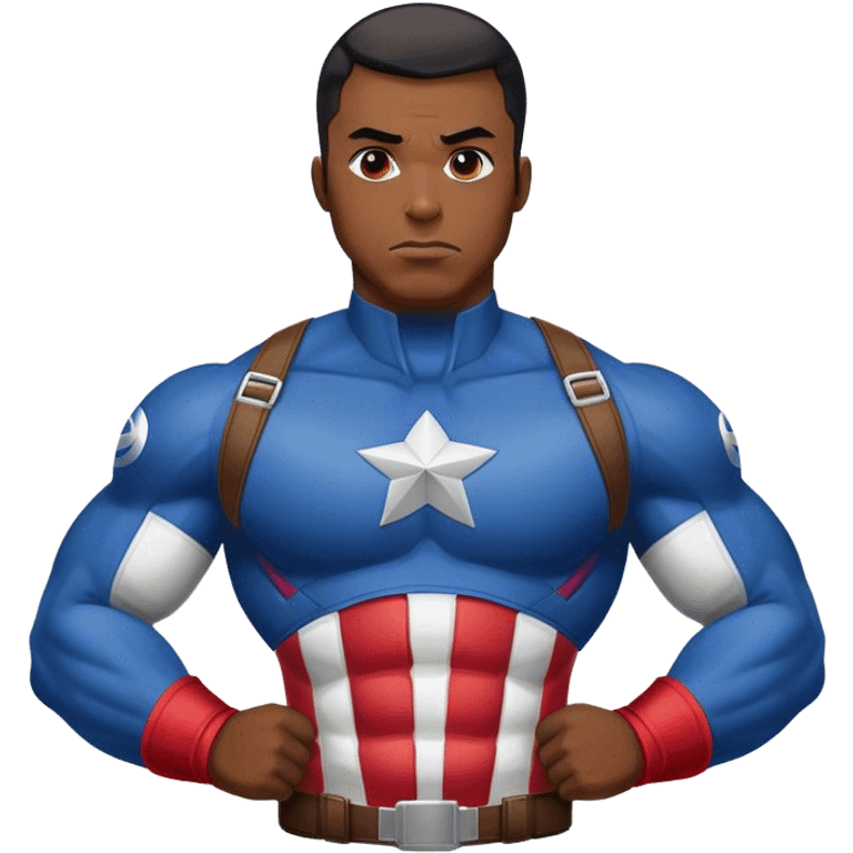 Black captain america emoji