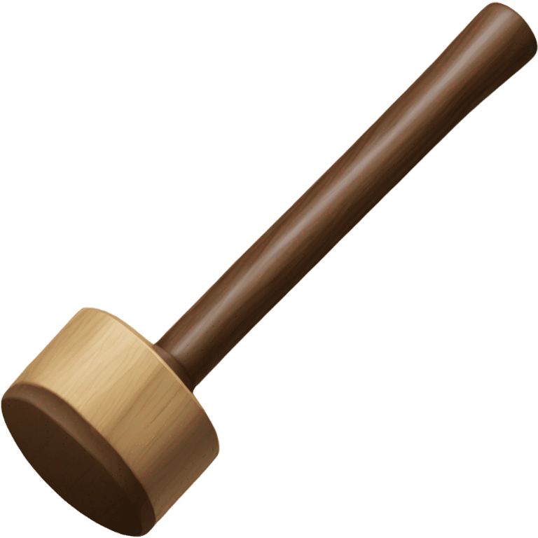 USA wooden round hammer emoji