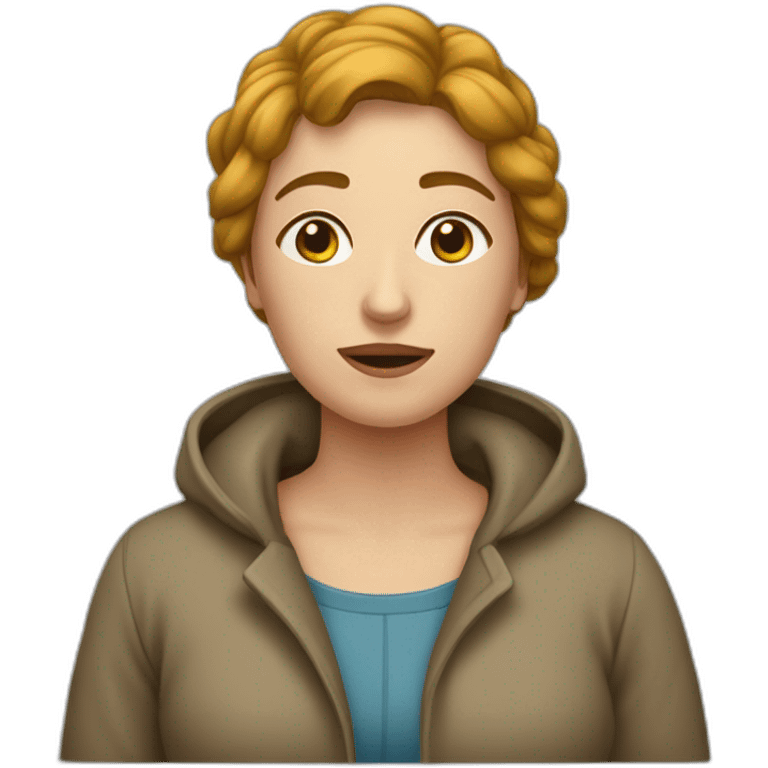 Une femme qui pleure et rigole  emoji