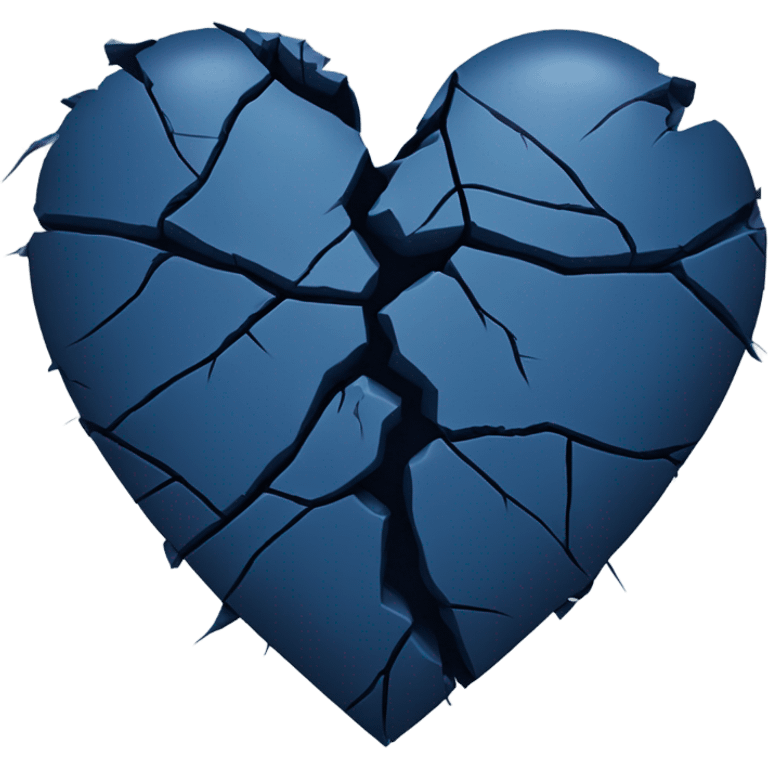 
broken dark blue heart emoji