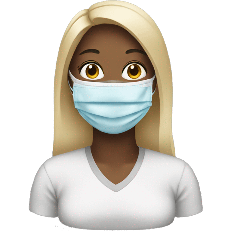 Women with face mask on emoji