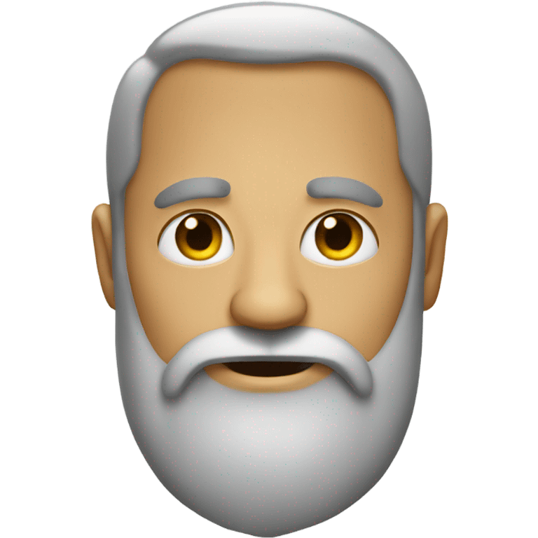 Giant beard face emoji