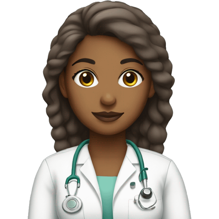 brown girl surgical tech emoji