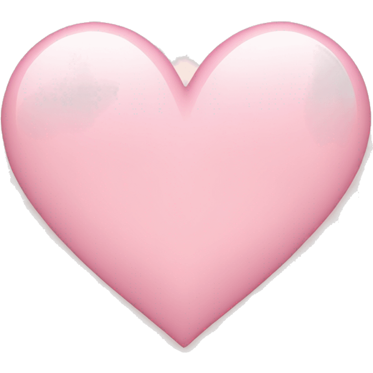 Light pink heart iPhone style emoji