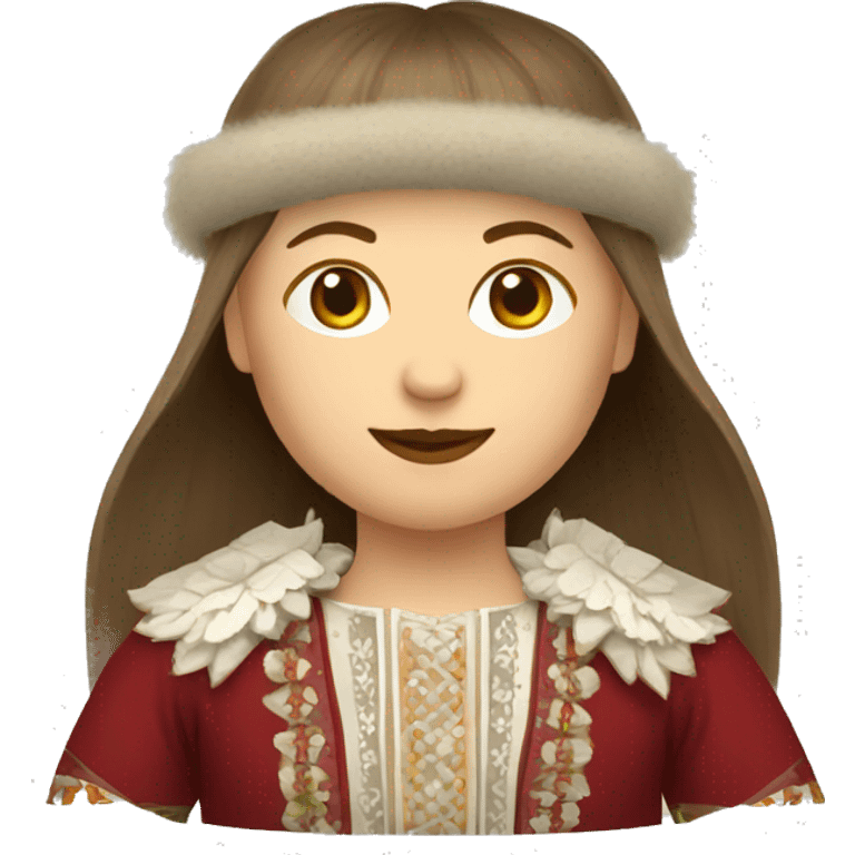 Latvian folk costume emoji