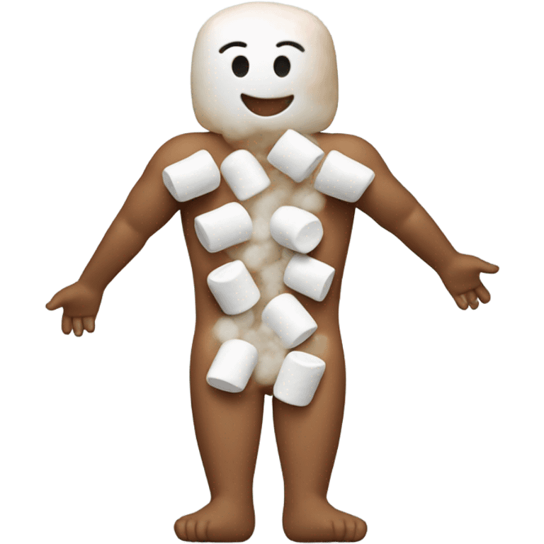 Marshmallow on human body  emoji