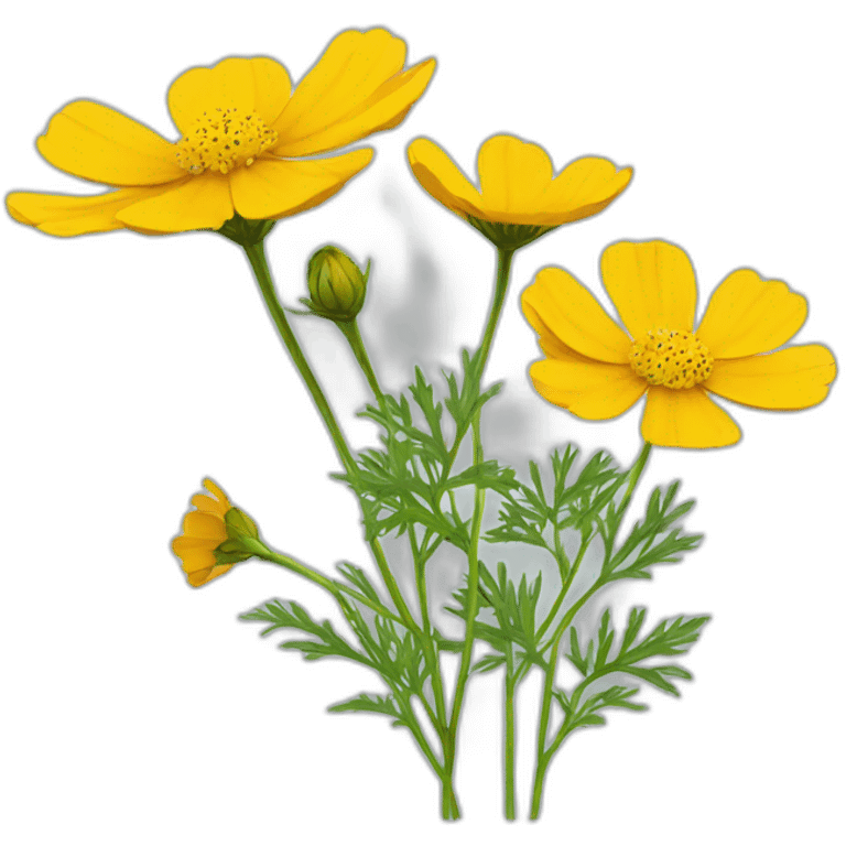 yellow cosmos flower emoji