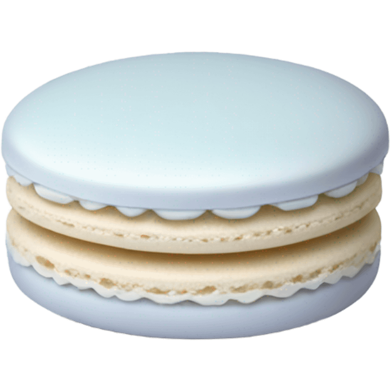 White Macaron  emoji