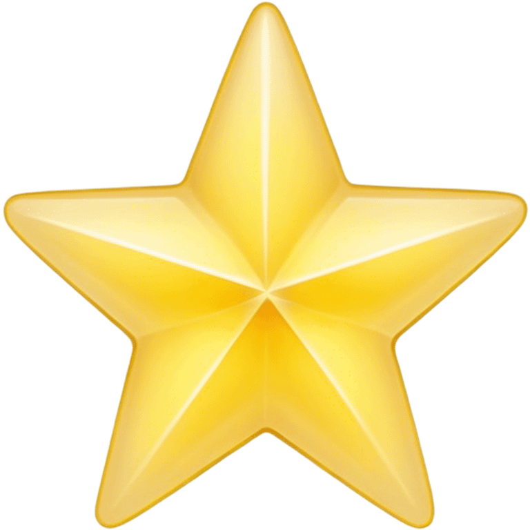 Pastel transparent star emoji