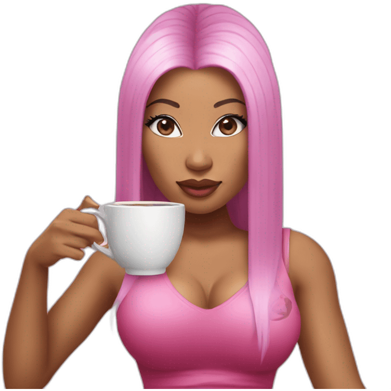 Nicki minaj drink tea emoji