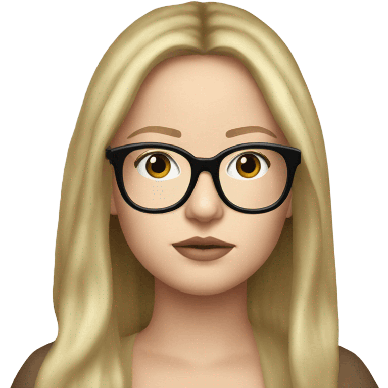 Anna Delvey emoji blonde glasses  emoji