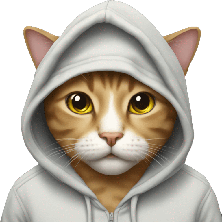 cat with hoodie emoji