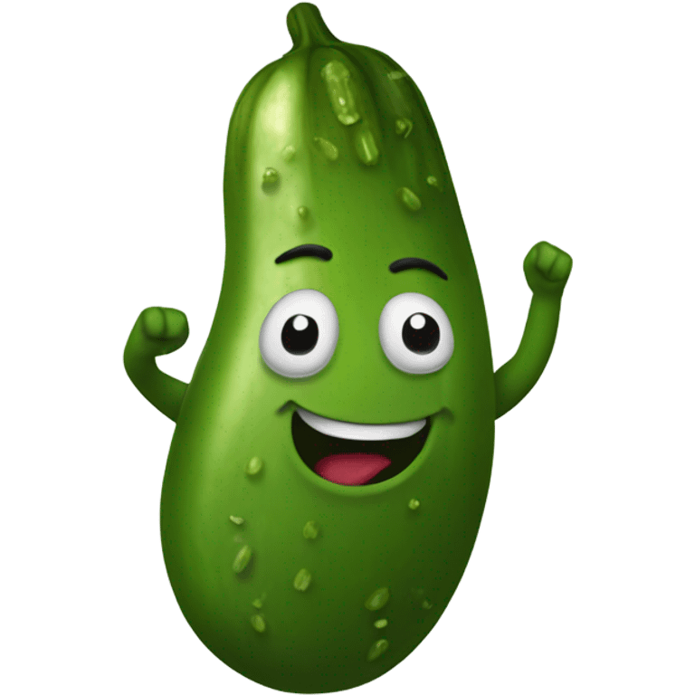 Pickle dancing emoji