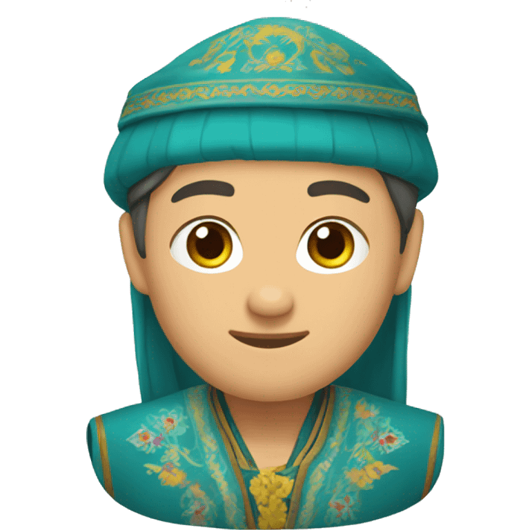 kazakh in national clothes emoji