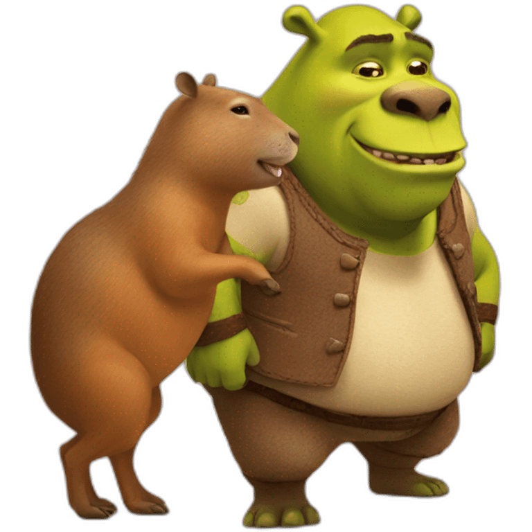 shrek with capybara emoji