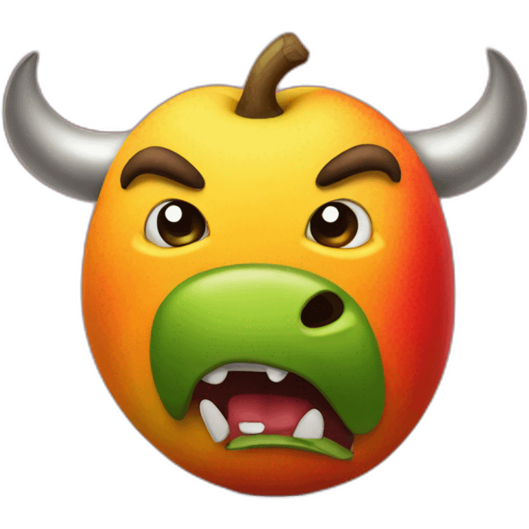 angry mango bull emoji