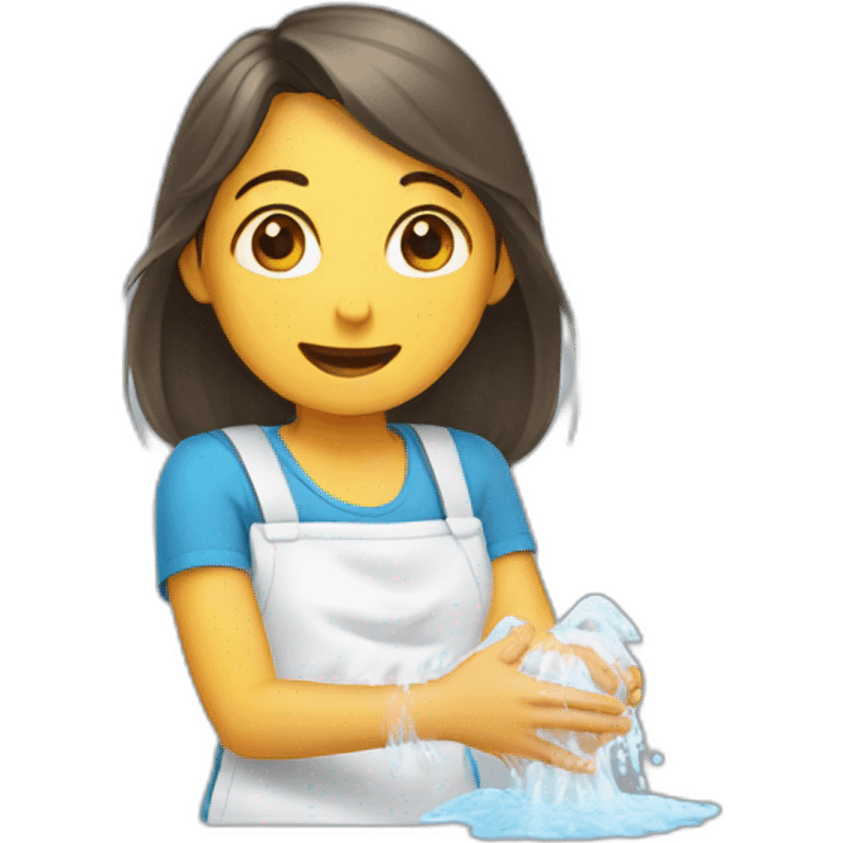 busy washing hands emoji