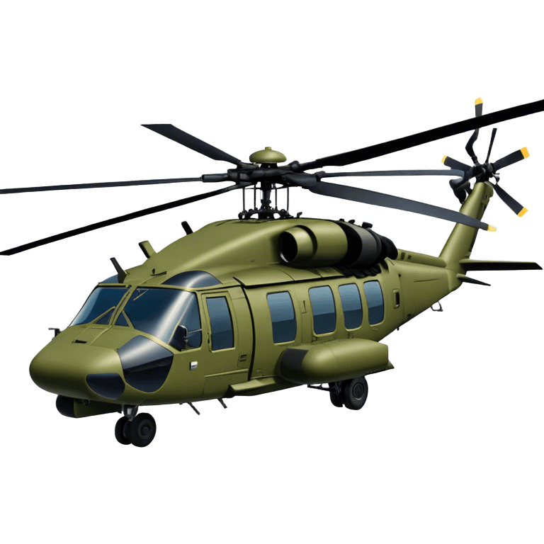 Sikorsky UH-60 Black Hawk - Sikorsky (Model Year: 2022) (Iconic colour: Olive green) emoji