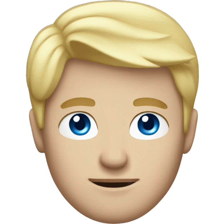 blond hair and blue eye man emoji