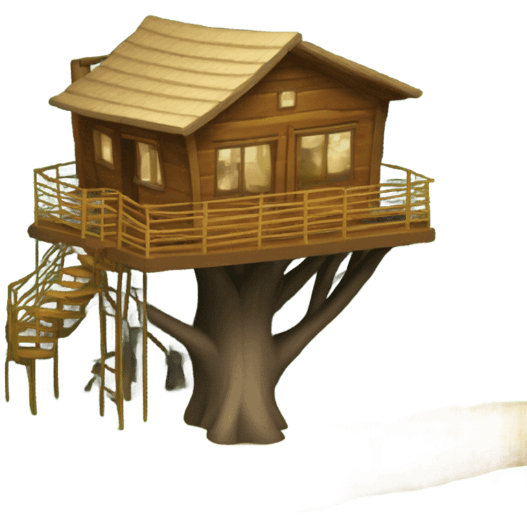 Luxury treehouse hotel in the woods in costs rica emoji