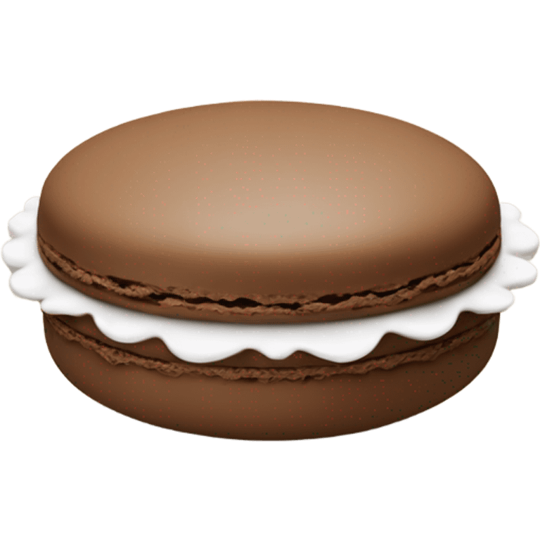 brown macaron emoji