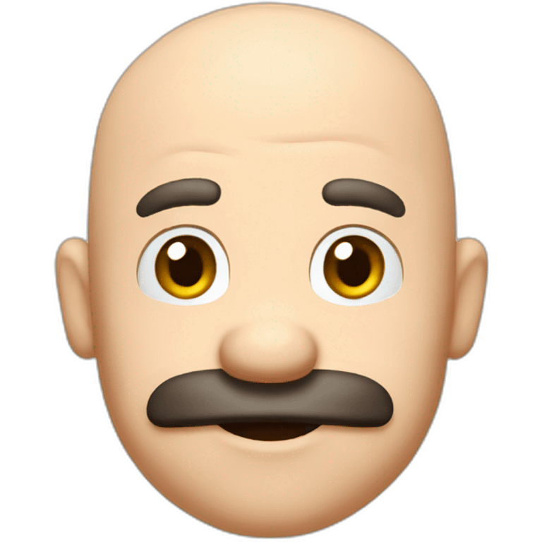 Bald mario emoji