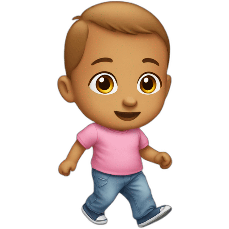 Create emoji of a walking baby infant  emoji