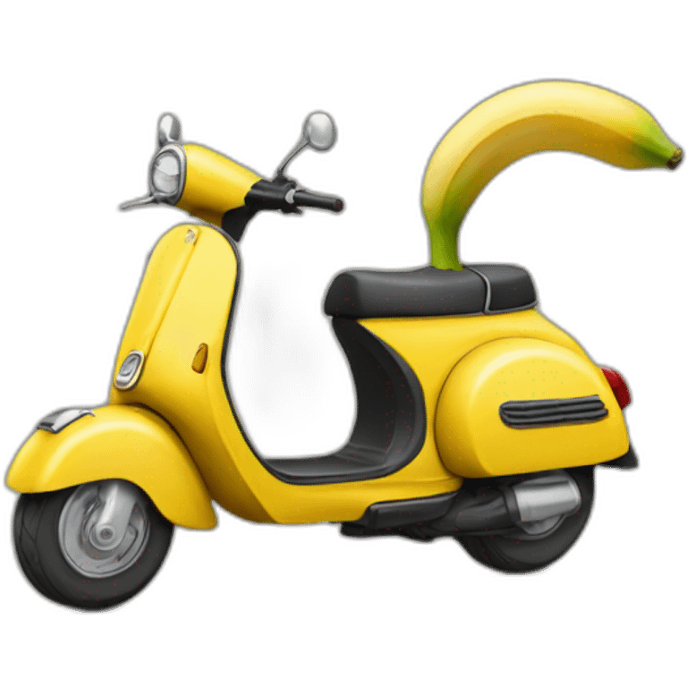 Banane sur scooter emoji