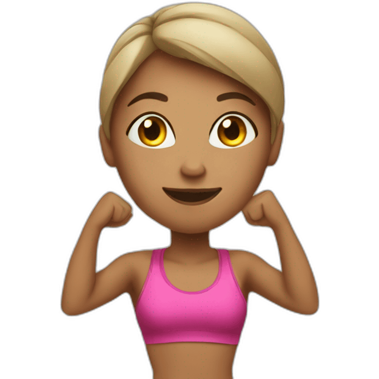 fitness girl emoji