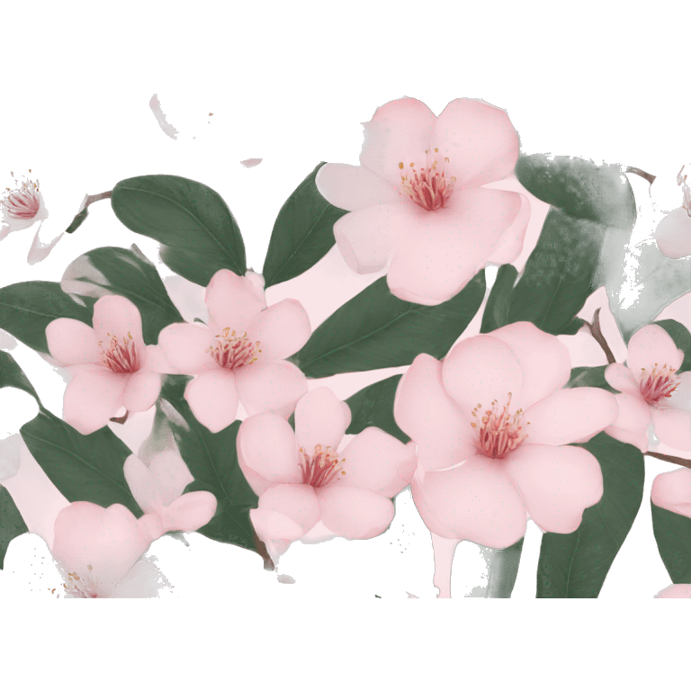 sakura + magnolia dusty pink leaves emoji