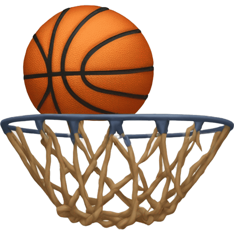 Pelota de baloncesto con una corona  emoji